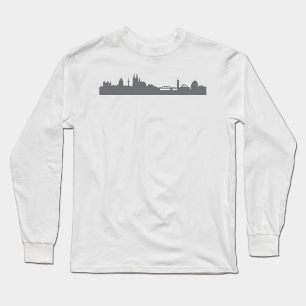 Cologne in gray Long Sleeve T-Shirt by 44spaces